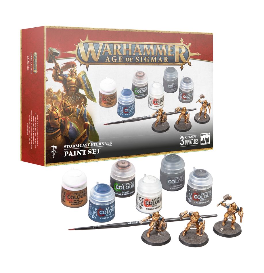 Games Workshop Warhammer Age of Sigmar AOS Stormcast Eternals Paint Set
