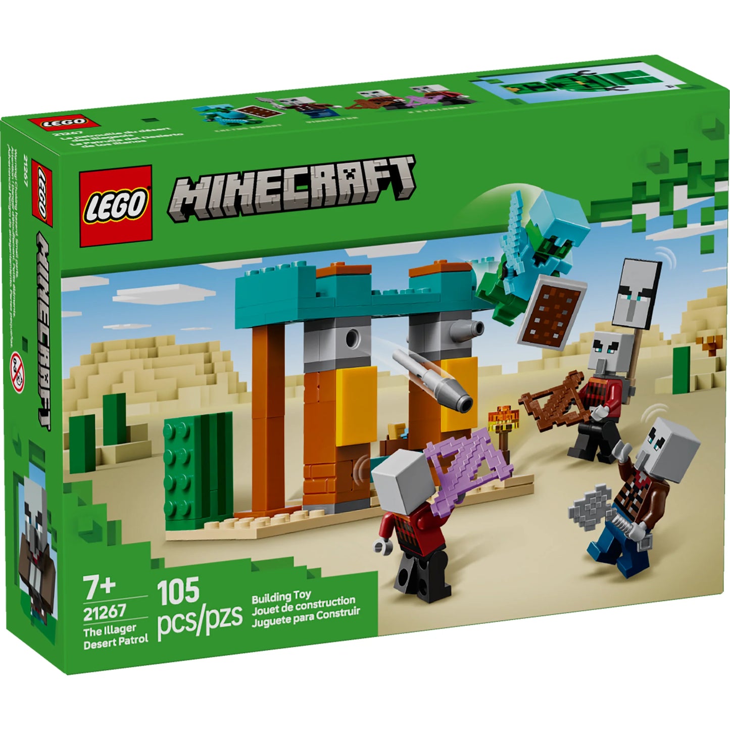 Lego 21267 Minecraft The Illager Desert Portal