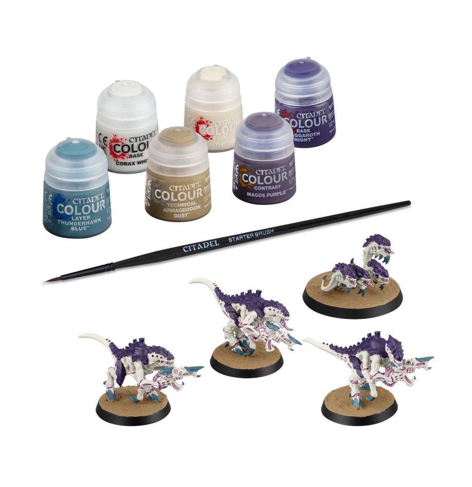Games Workshop Warhammer 40K Tyranids Termagants and Ripper Swarm + Paints