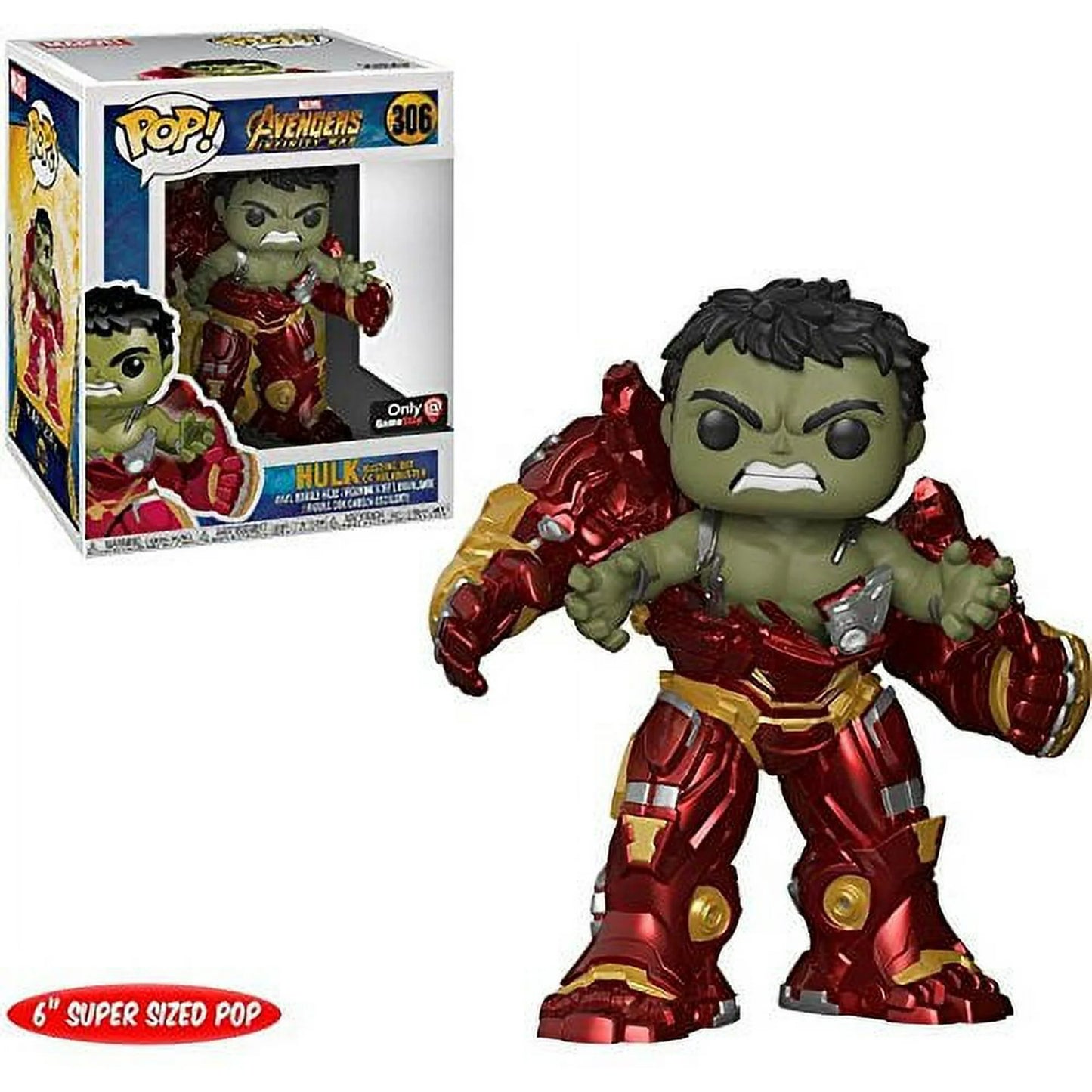 Funko Pop 6inch Marvel Avengers Infinity War Hulk Busting Out of Hulkbuster 306