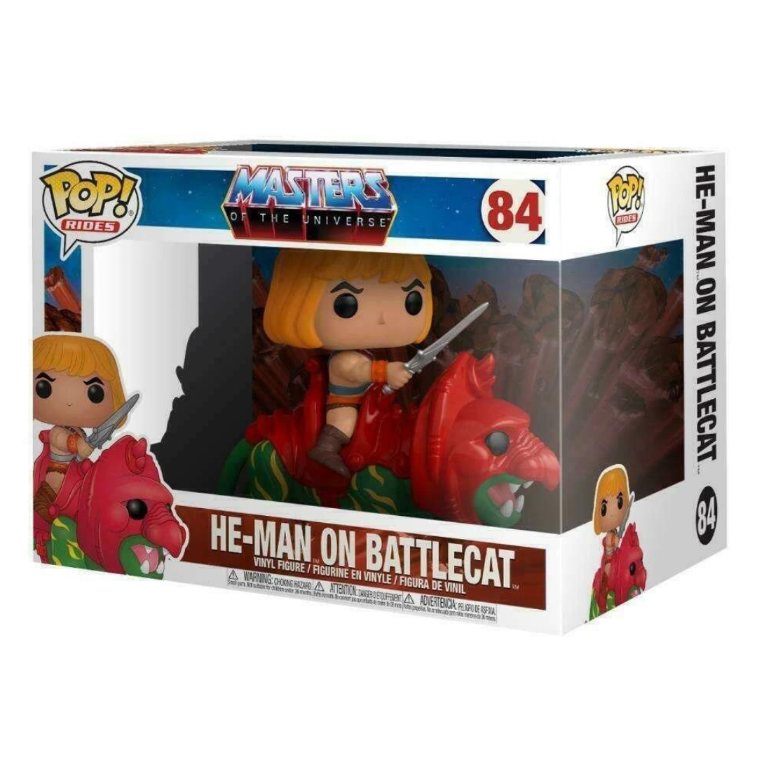 Funko Pop Rides Master of the Universe MOTU He-Man on Battlecat 84