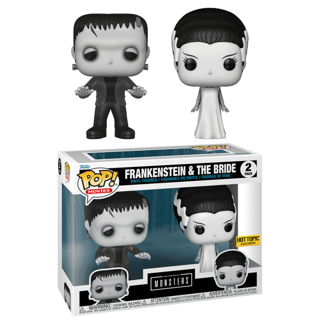 Funko Pop Movies Frankenstein & The Bride 2 Pack Hot Topic Exclusive