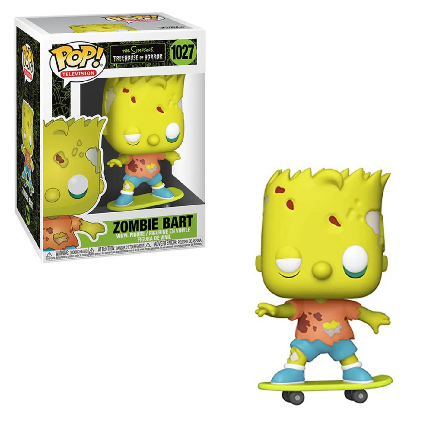 Funko Pop Television Simpsons Treehouse of Horror Zombie Bart 1027