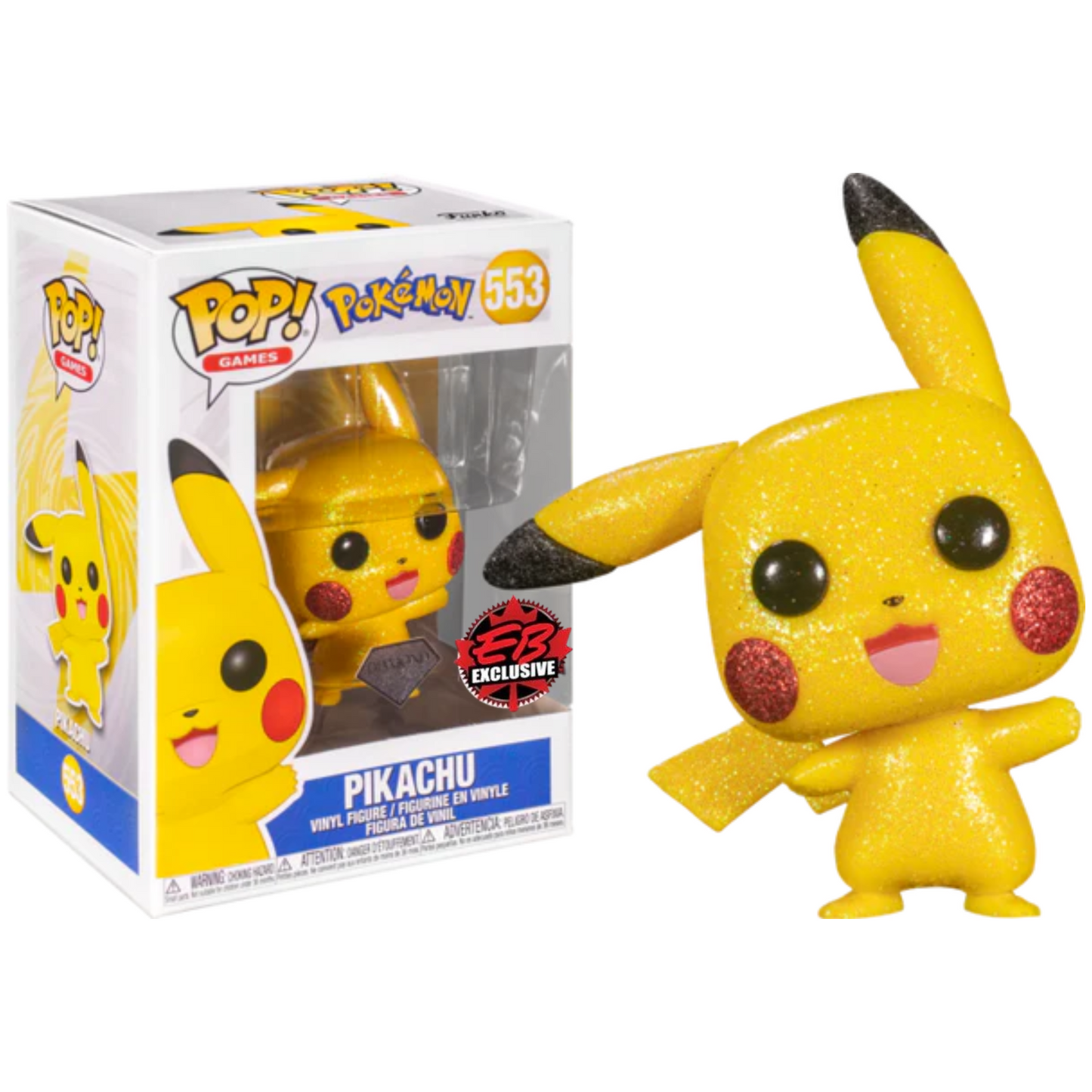 Funko Pop Pokemon Pikachu 553 EB Games Diamond