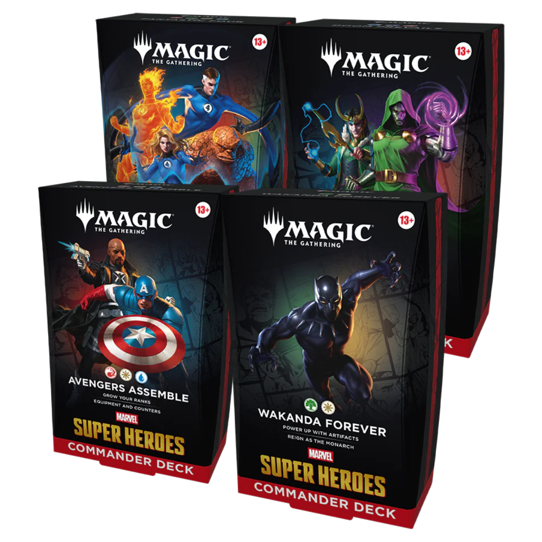 Magic the Gathering MTG - Marvel Super Heroes Commander Deck Bundle (Pre Order)