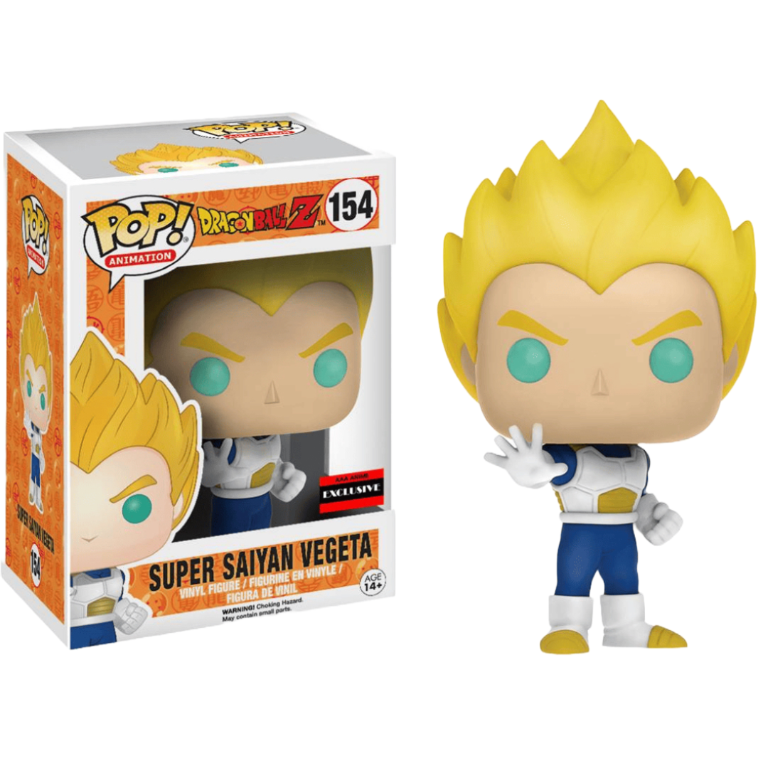 Funko Pop Dragon Ball Z Super Saiyan Vegeta 154 AAA Anime Exclusive