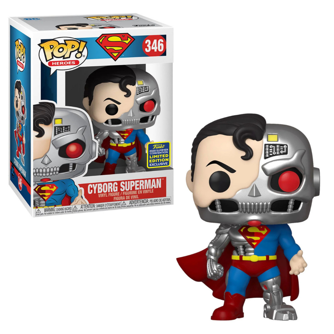 Funko Pop DC Comics Cyborg Superman 346 2020 Summer Convention