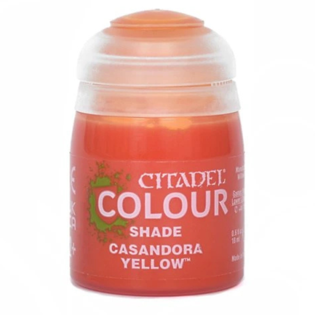 Games Workshop Warhammer Paint Citadel Shade Casandora Yellow 18ML