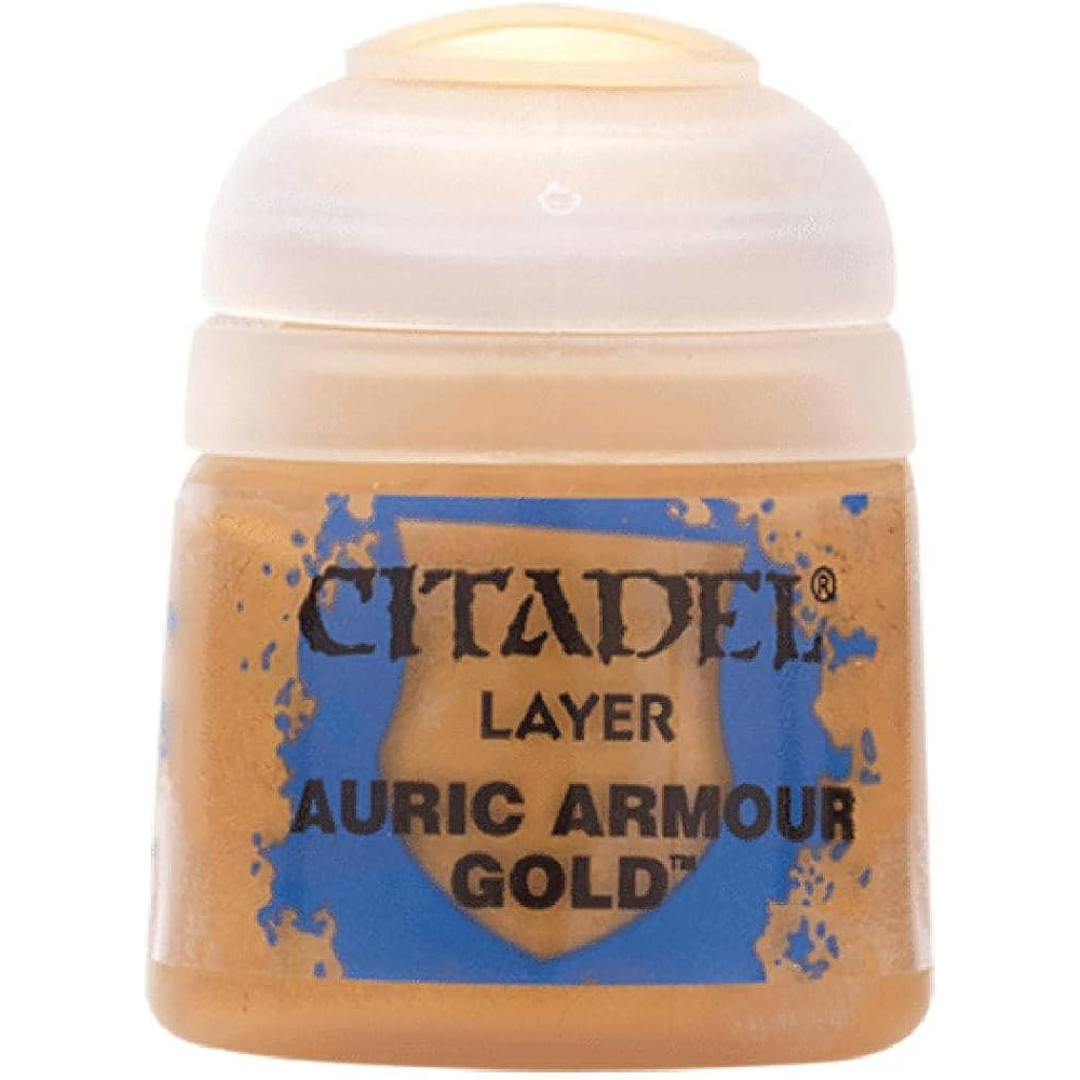 Games Workshop Warhammer Paint Citadel Layer Auric Armour Gold 12ML