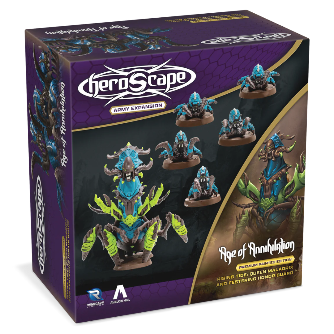 HEROSCAPE RISING TIDE QUEEN MALADRIX AND FESTERING HONOR GUARD ARMY EXPANSION