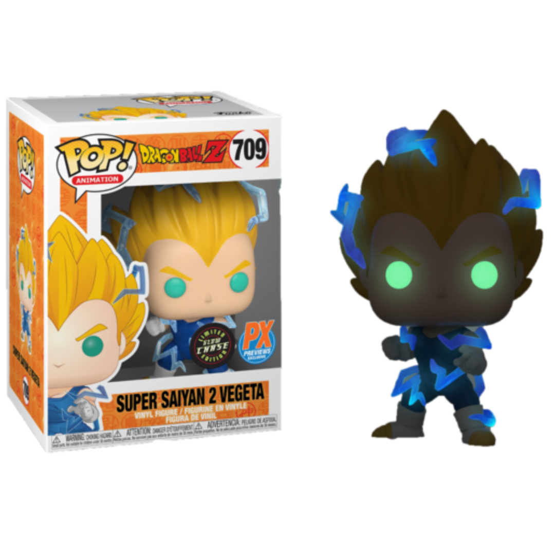 Funko Pop Anime Dragon Ball Z Super Saiyan 2 Vegeta 709 PX Exclusive Chase