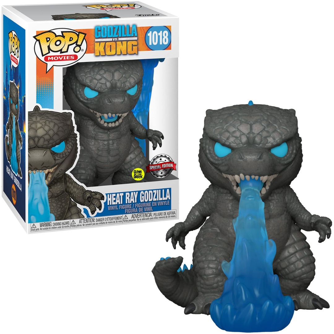 Funko Pop Godzilla VS. Kong Heat Ray Godzilla 1018 Special Edition GITD