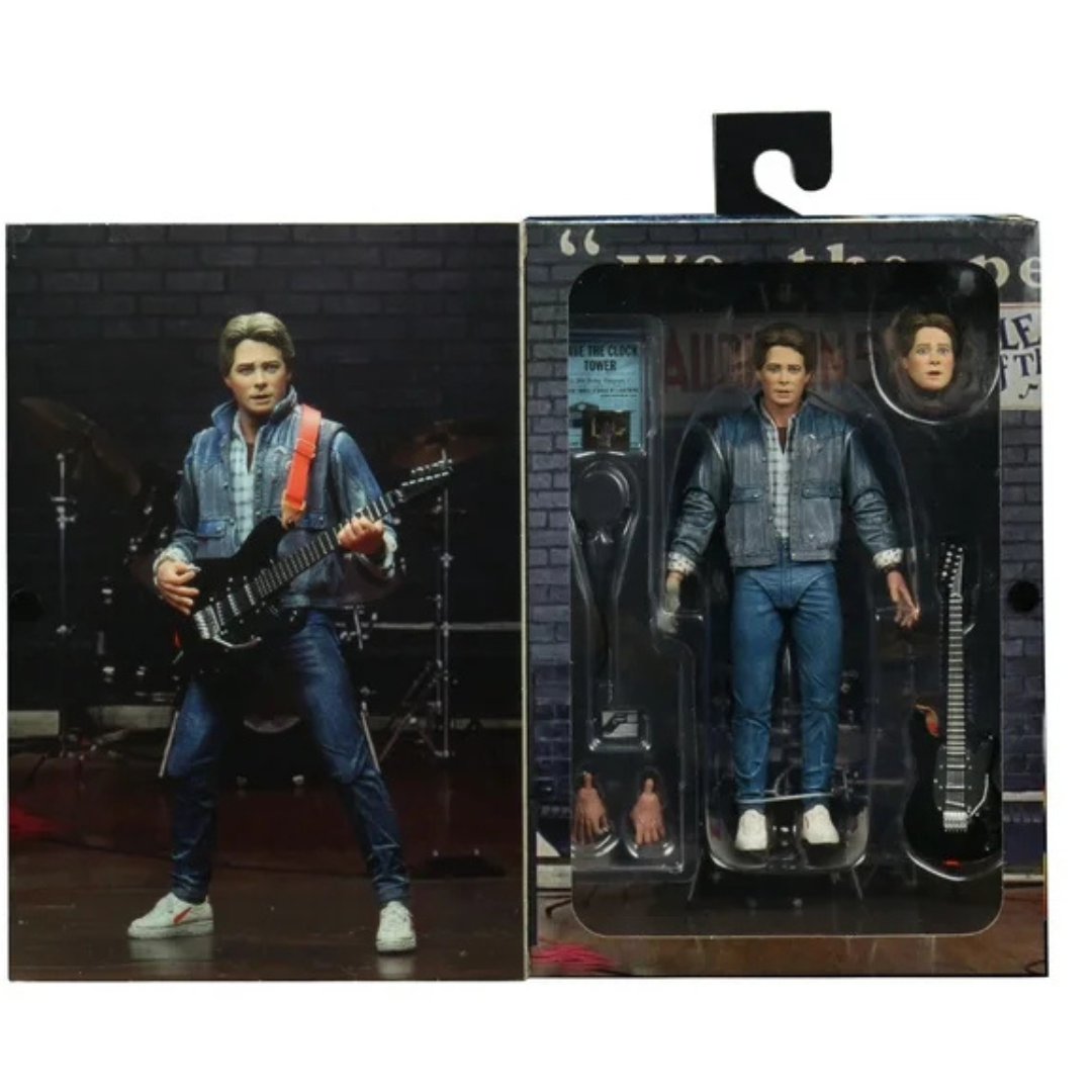 NECA BACK TO THE FUTURE BTTF ULT MARTY MCFLY 85 AUDITION FIG 7"
