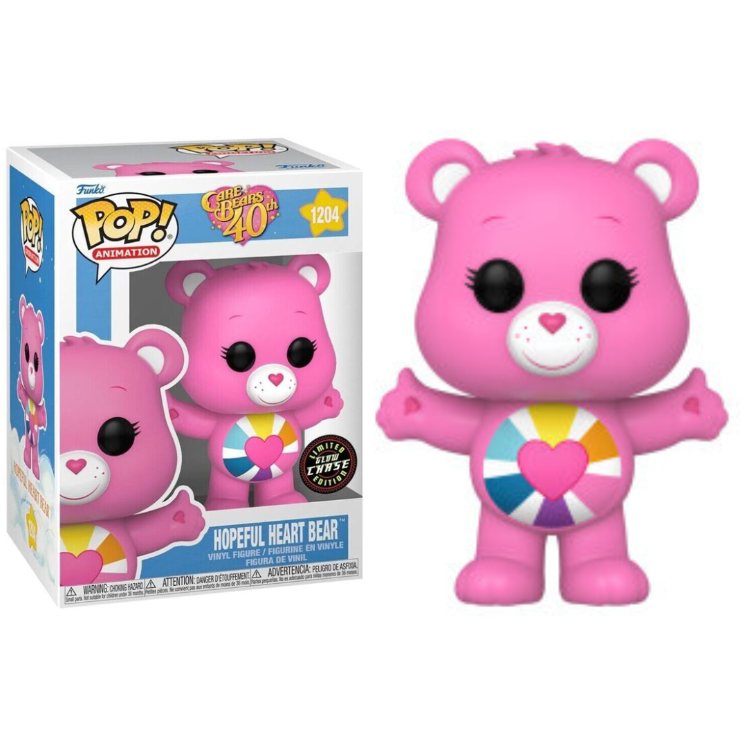 Funko Pop Animation Care Bears 40th Hopeful Heart Bear 1204 Glow Chase