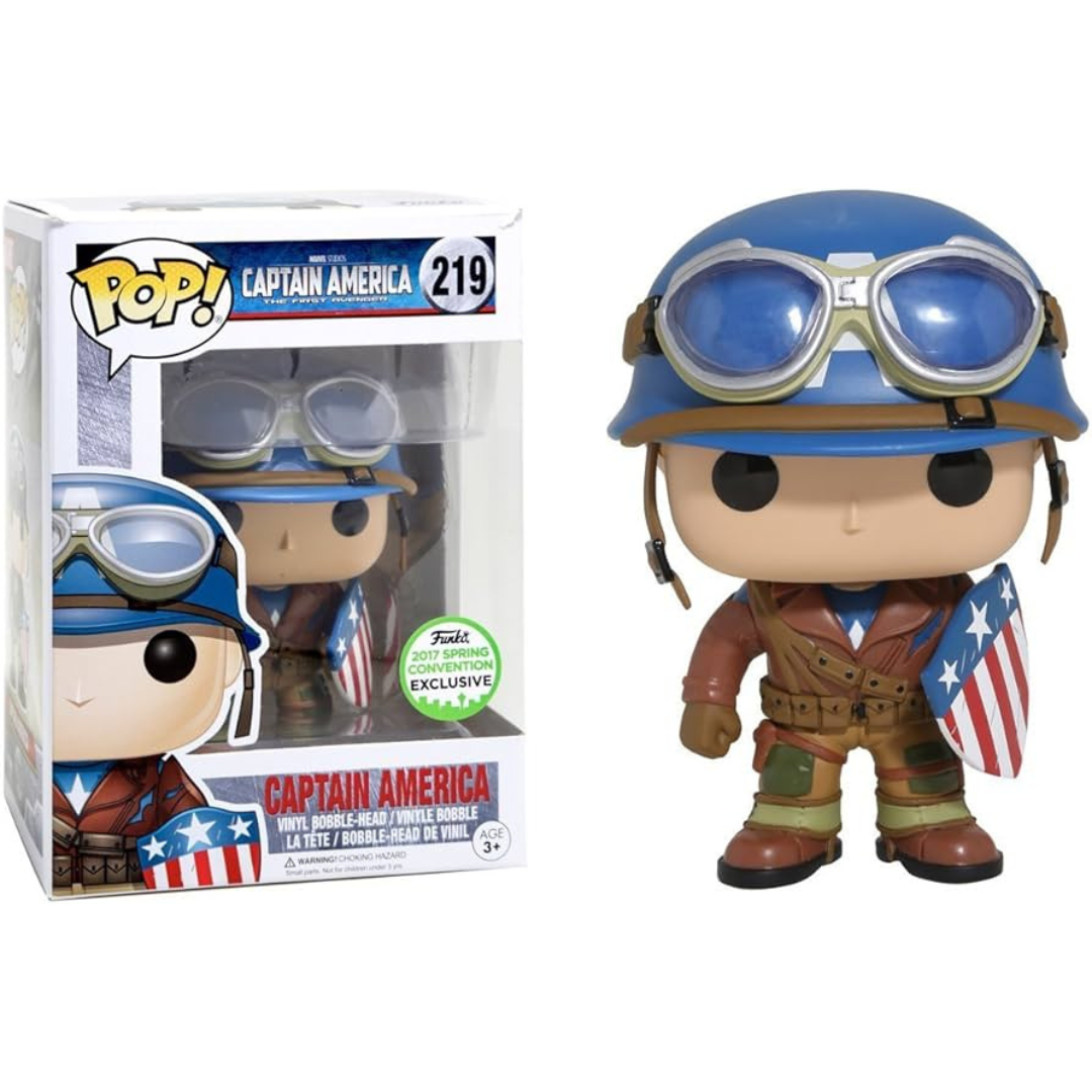 Funko Pop Marvel The First Avenger Captain America 219 2017 Spring Convention