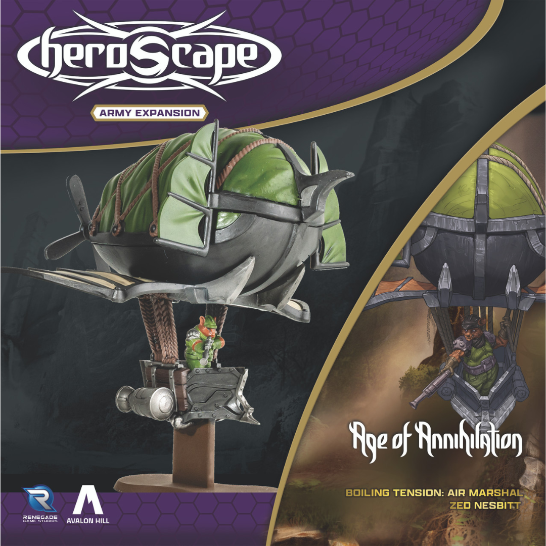 HEROSCAPE AIR MARSHAL ZED NESBITT ARMY EXPANSION