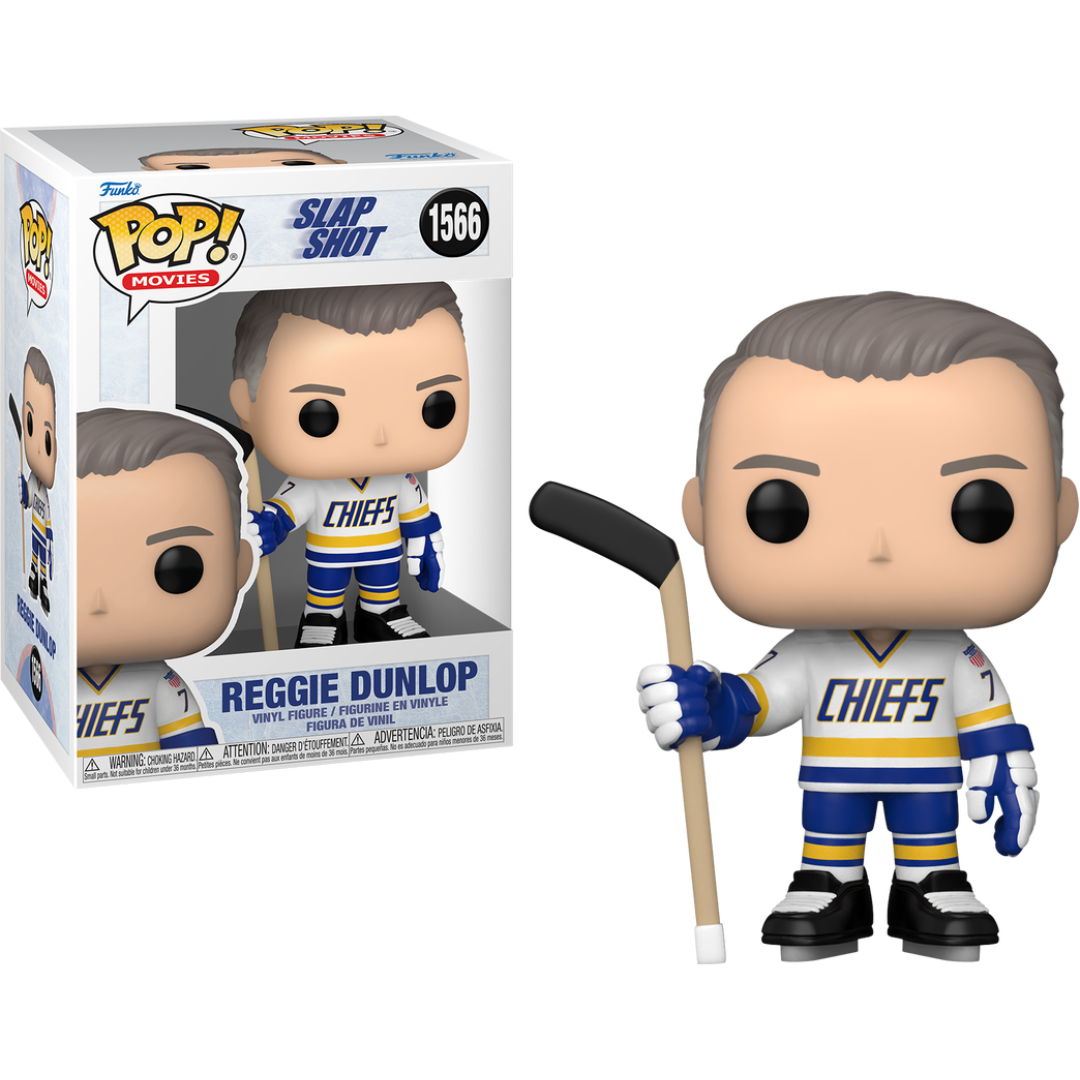 Funko Pop Movies Slap Shot Reggie Dunlop 1566