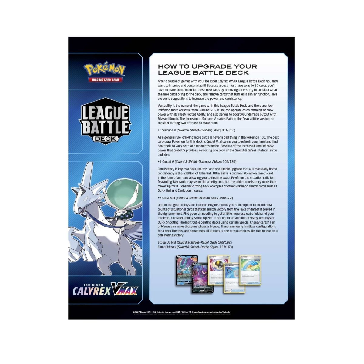 Pokémon TCG: Shadow Rider Calyrex VMAX League Battle Deck (Ice Rider)