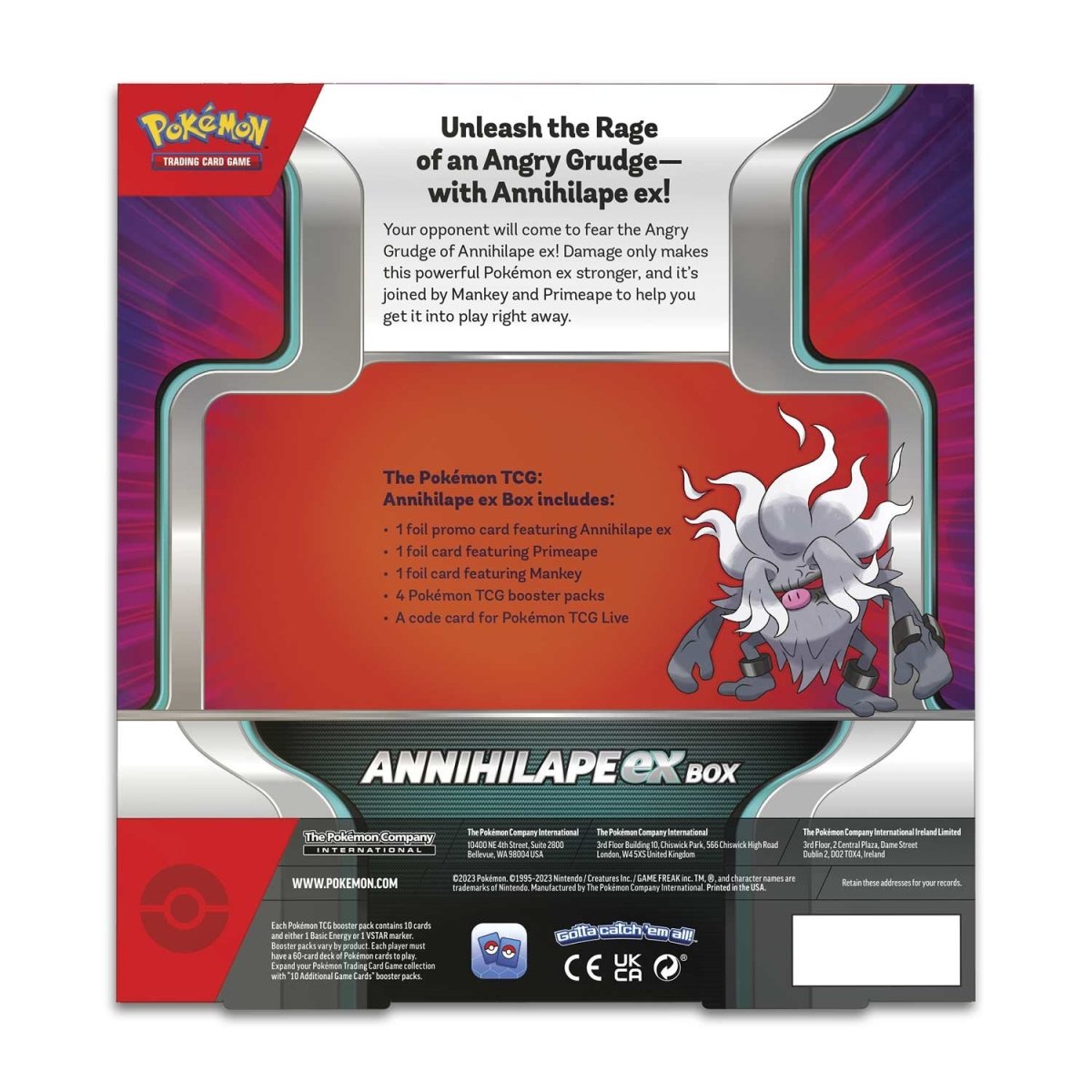Pokemon Annihilape ex Box