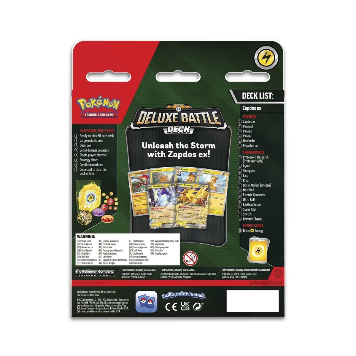 Pokémon TCG: Zapdos ex Deluxe Battle Deck
