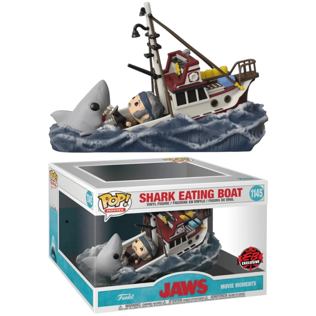 Funko Pop Movies Jaws Shark Eating Boat 1145 EB Games Exclusive
