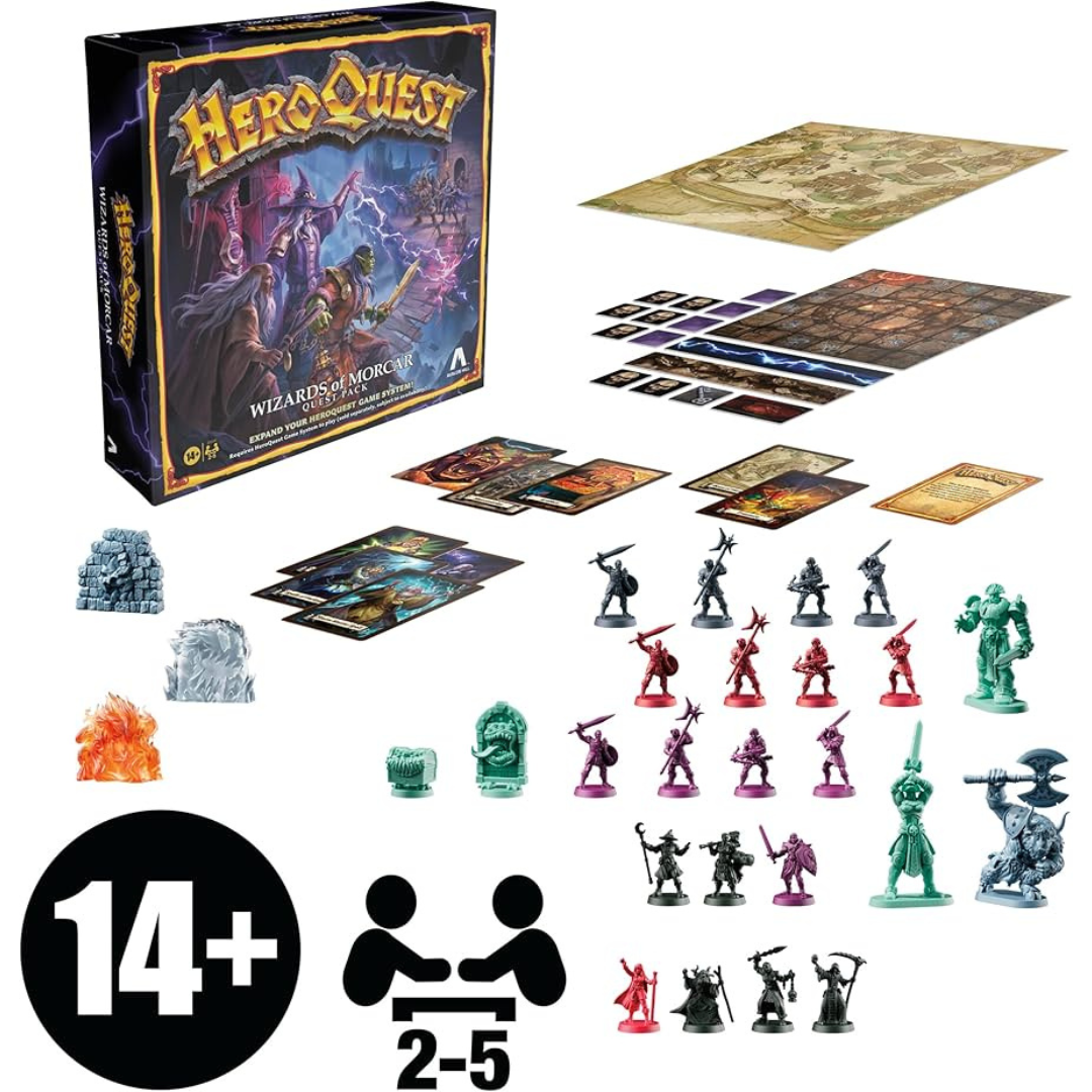 BOARD GAMES HERO QUEST WIZARDS OF MORCAR