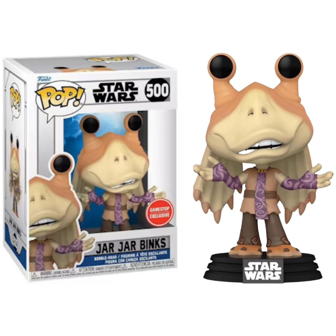 Funko Pop Star Wars Jar Jar Binks 500 Gamestop Exclusive