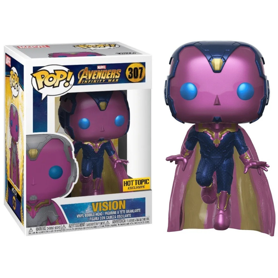 Funko Pop Marvel Avengers Infinity War Vision 307 Hot Topic Exclusive