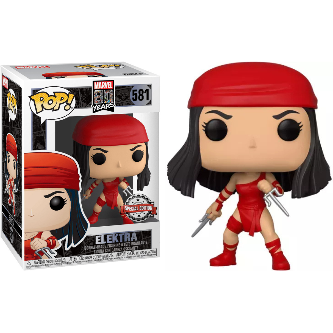 Funko Pop Marvel 80 Years Elektra 581 Special Edition