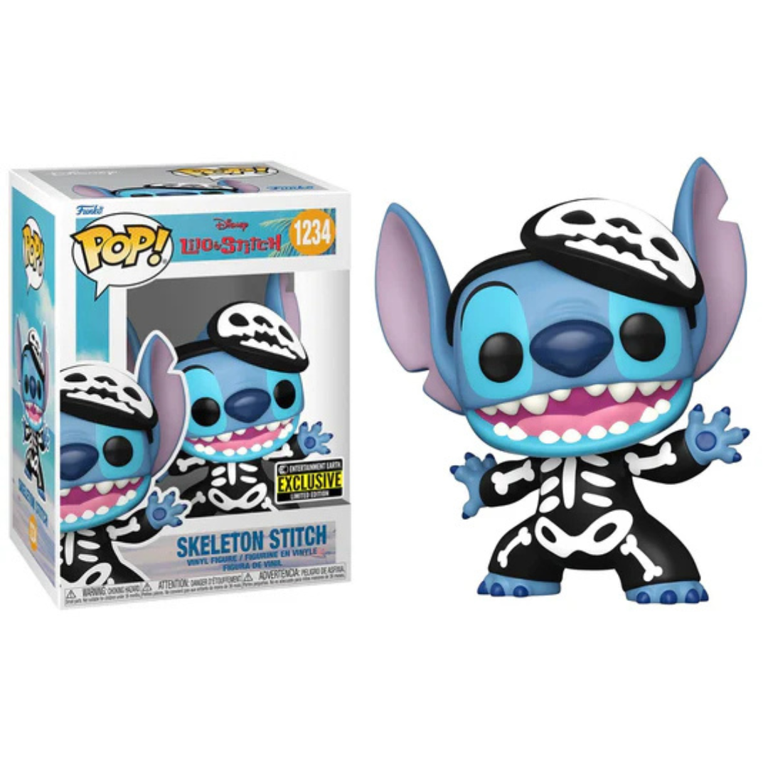 Funko Pop! Disney Lilo & Stitch Skeleton Stitch 1234 Entertainment Earth Exclusive