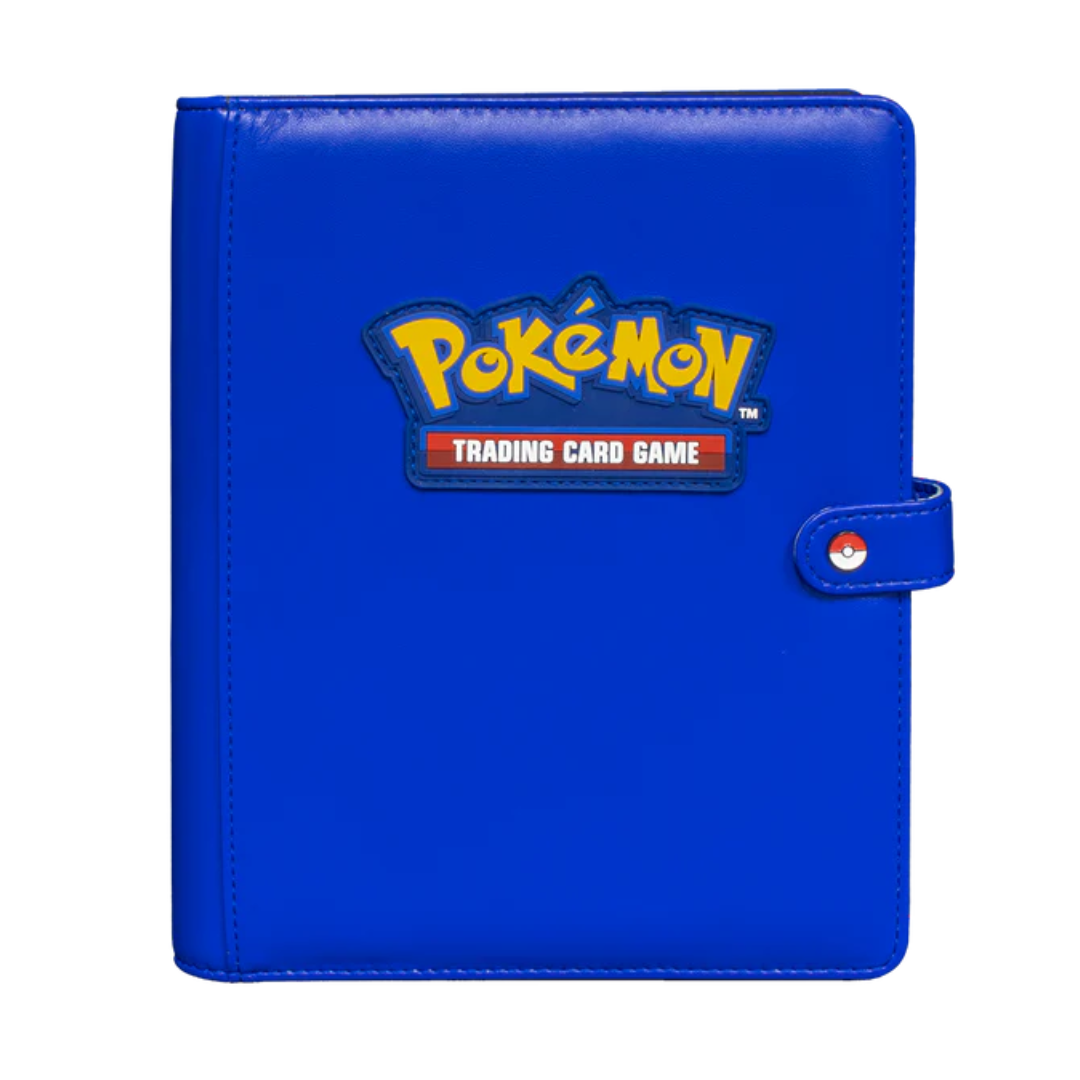 Ultra Pro Pokemon TCG 4-Pocket Premium Snap Binder - BLUE (20 Pages - Holds 160 Cards)