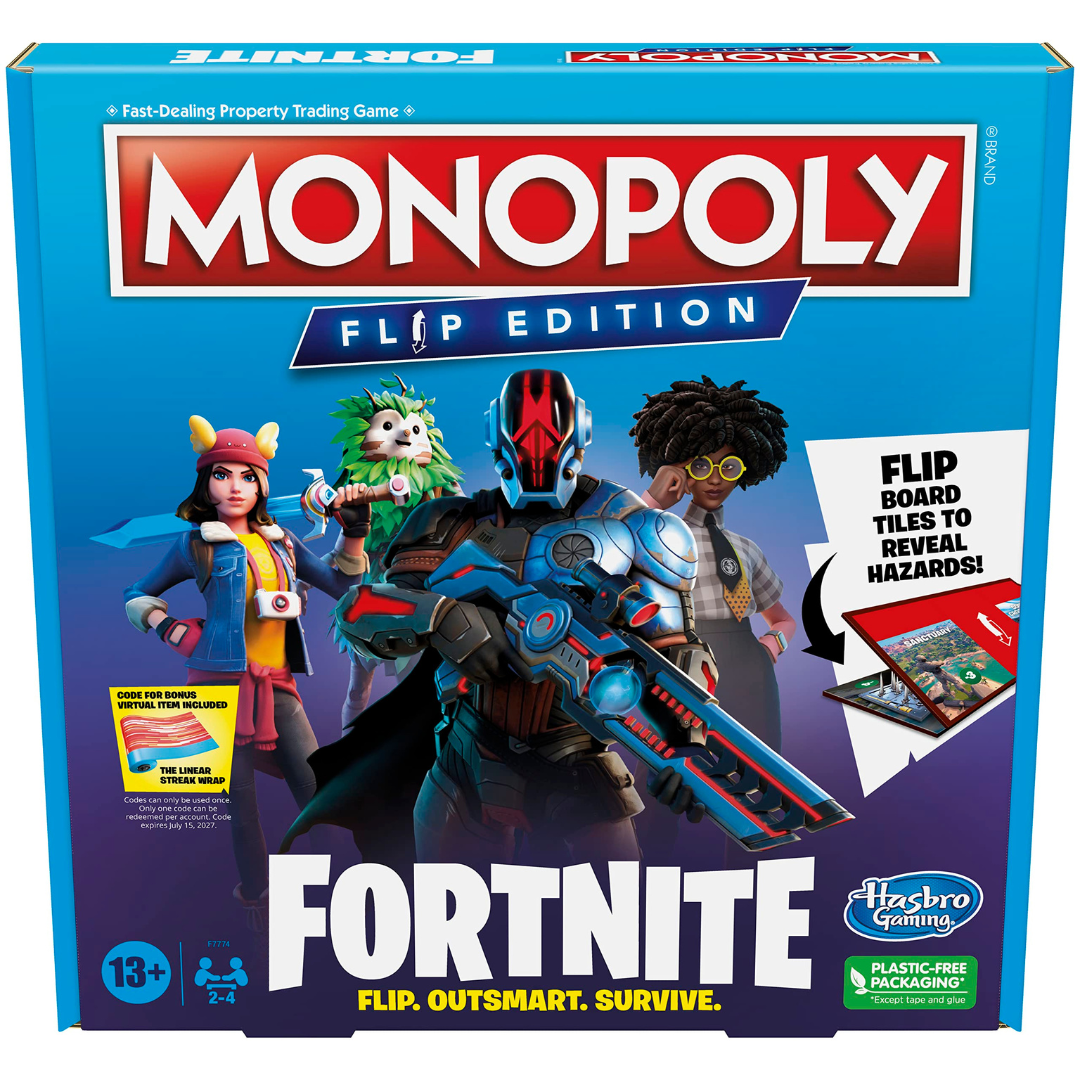 Monopoly Flip Edition Fortnite Hasbro Gaming 2023