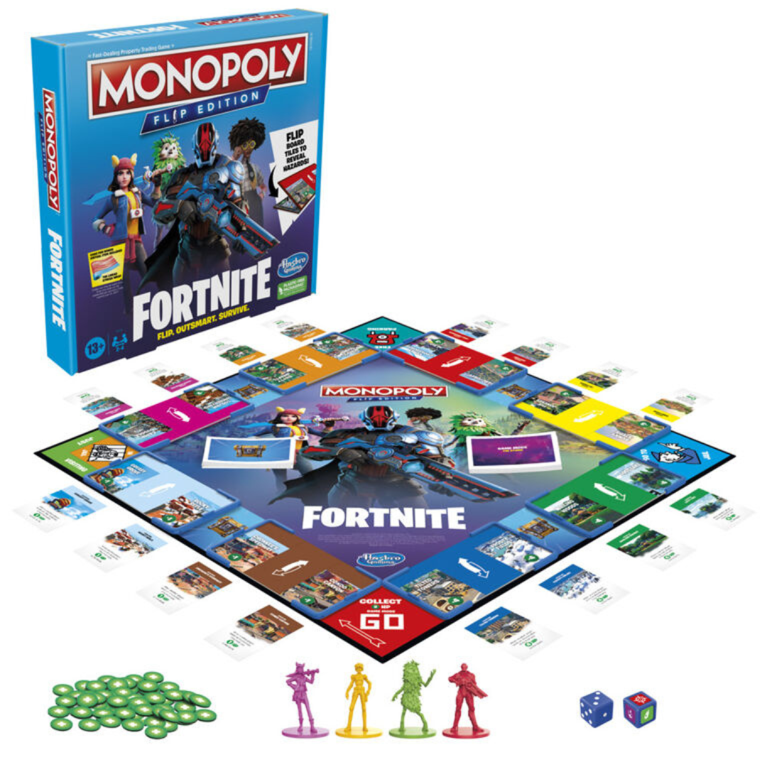Monopoly Flip Edition Fortnite Hasbro Gaming 2023