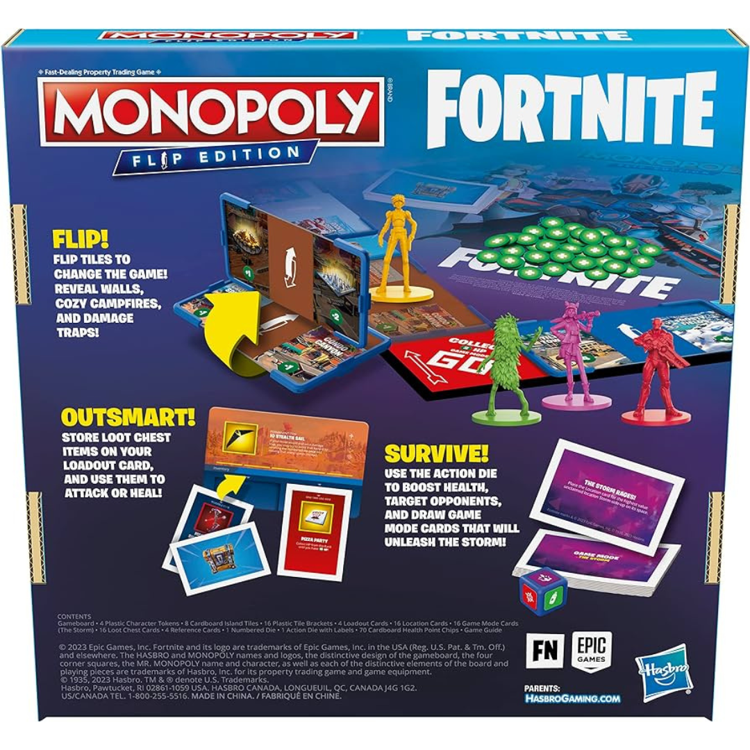 Monopoly Flip Edition Fortnite Hasbro Gaming 2023