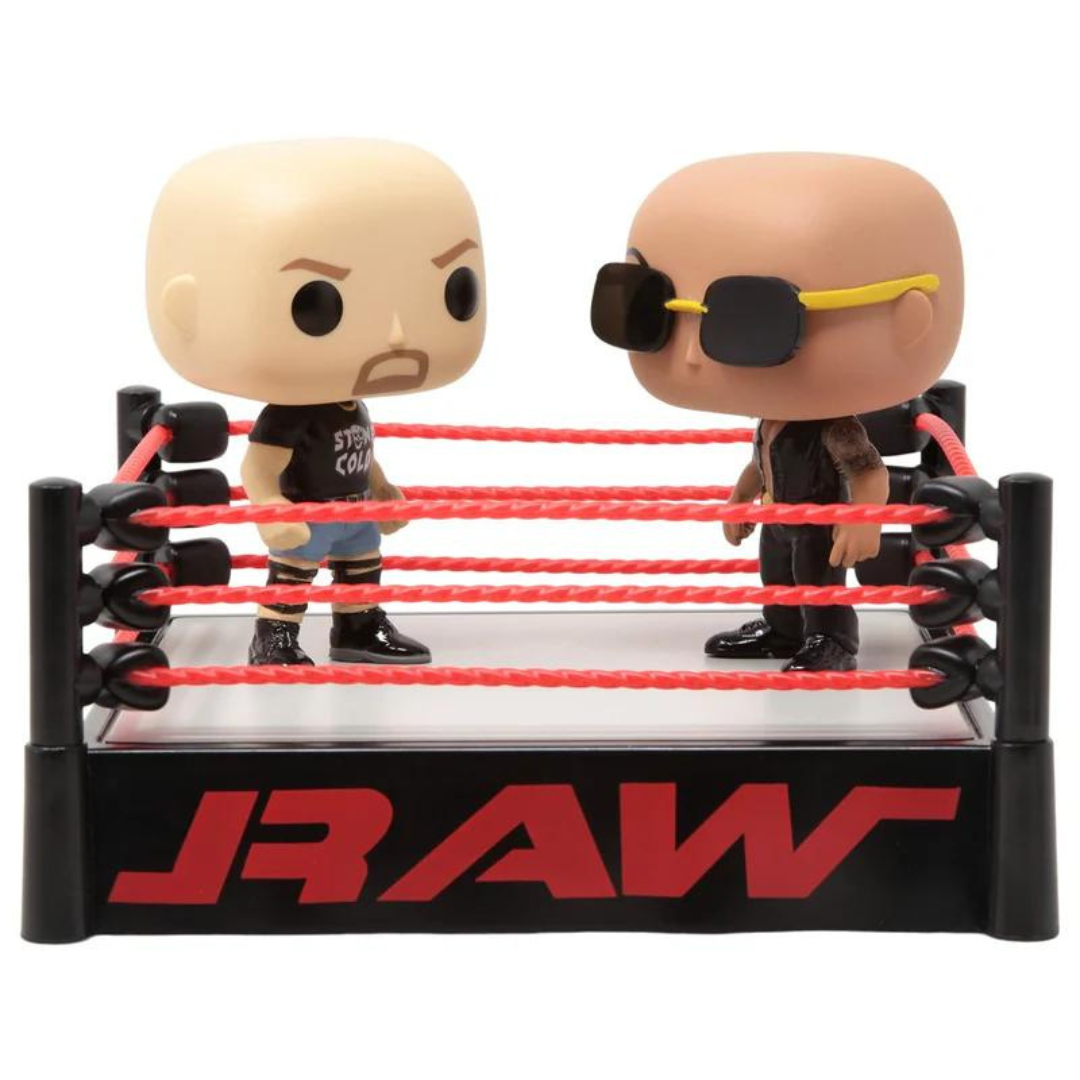 Funko Pop WWE "Stone Cold" Steve Austin and the Rock 2 Pack