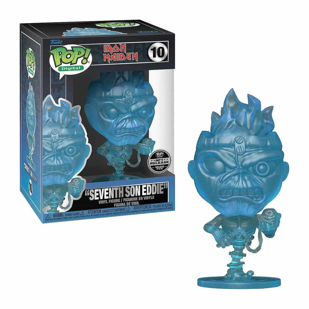Funko Pop NFT Release Iron Maiden Seventh Son Eddie 10 1620 PCS