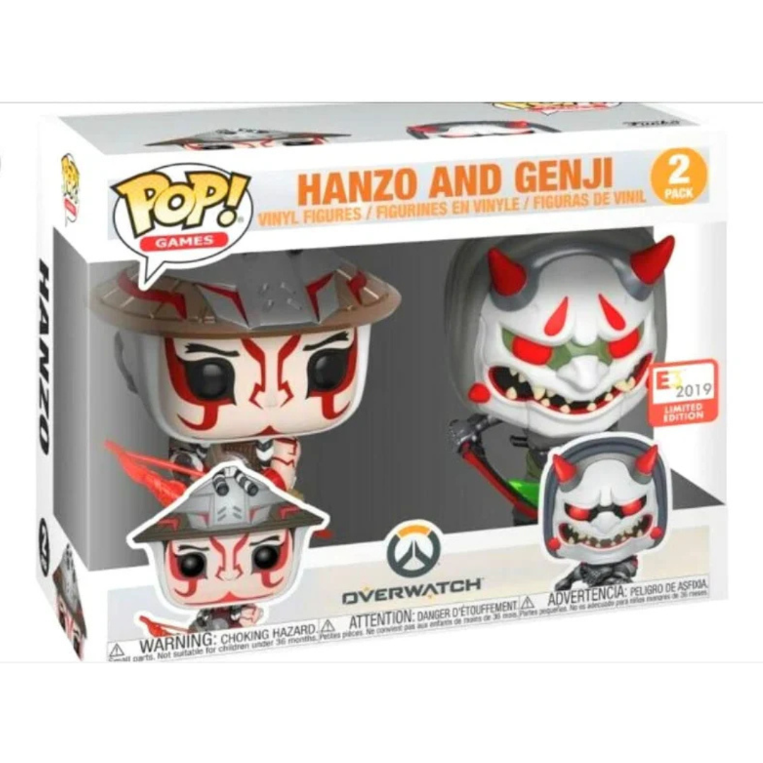 Funko Pop Overwatch Hanzo and Genji Pack E3 2019 Limited Edition