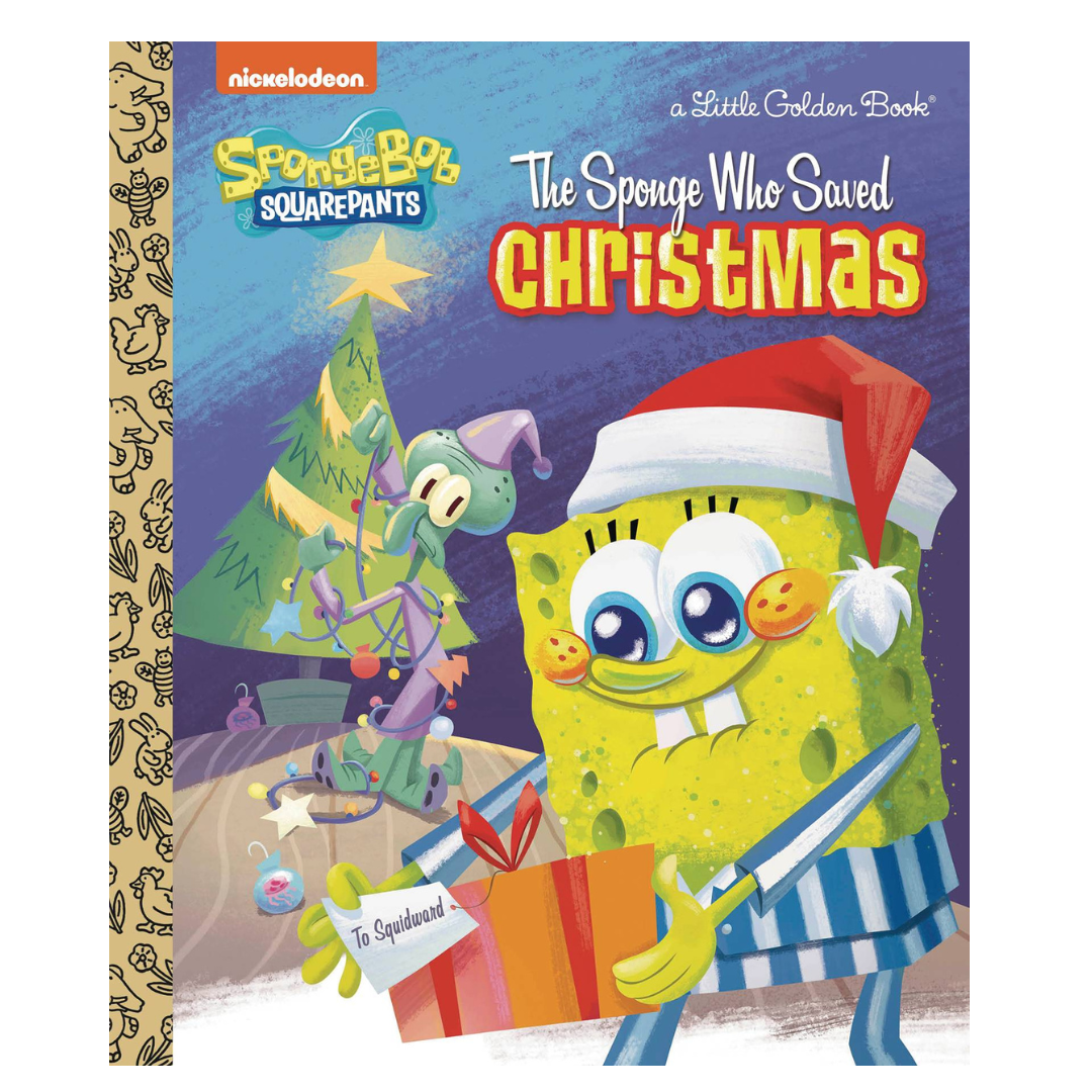 Little Golden Book Spongebob Squarepants The Sponge Who Saved Christmas HC