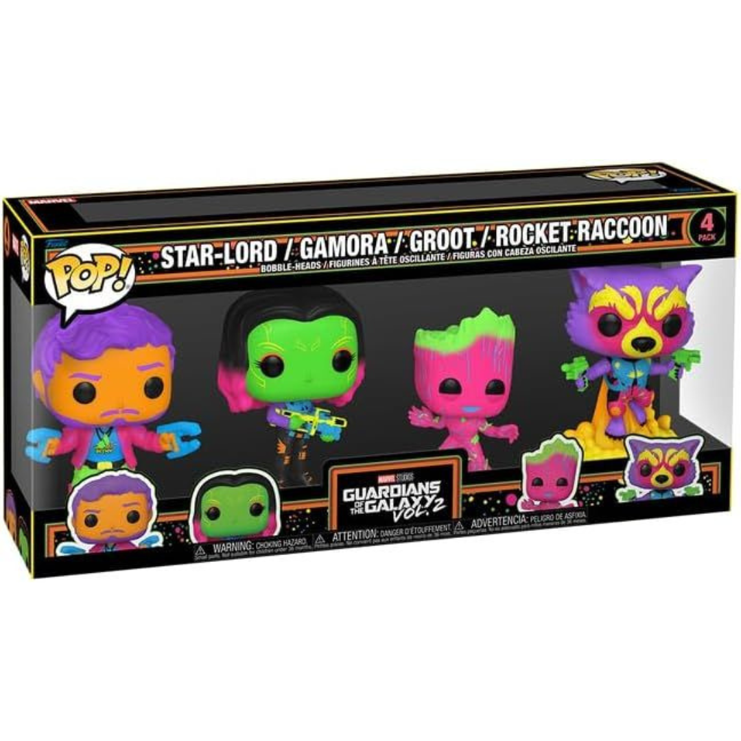 Funko Pop Marvel Guardians of the Galaxy GOTG Star-Lord / Gamora / Groot / Rocket Raccoon 4 Pack