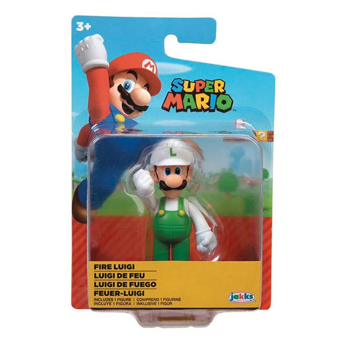 World of Nintendo: Fire Luigi Action Figure by Jakks Pacific