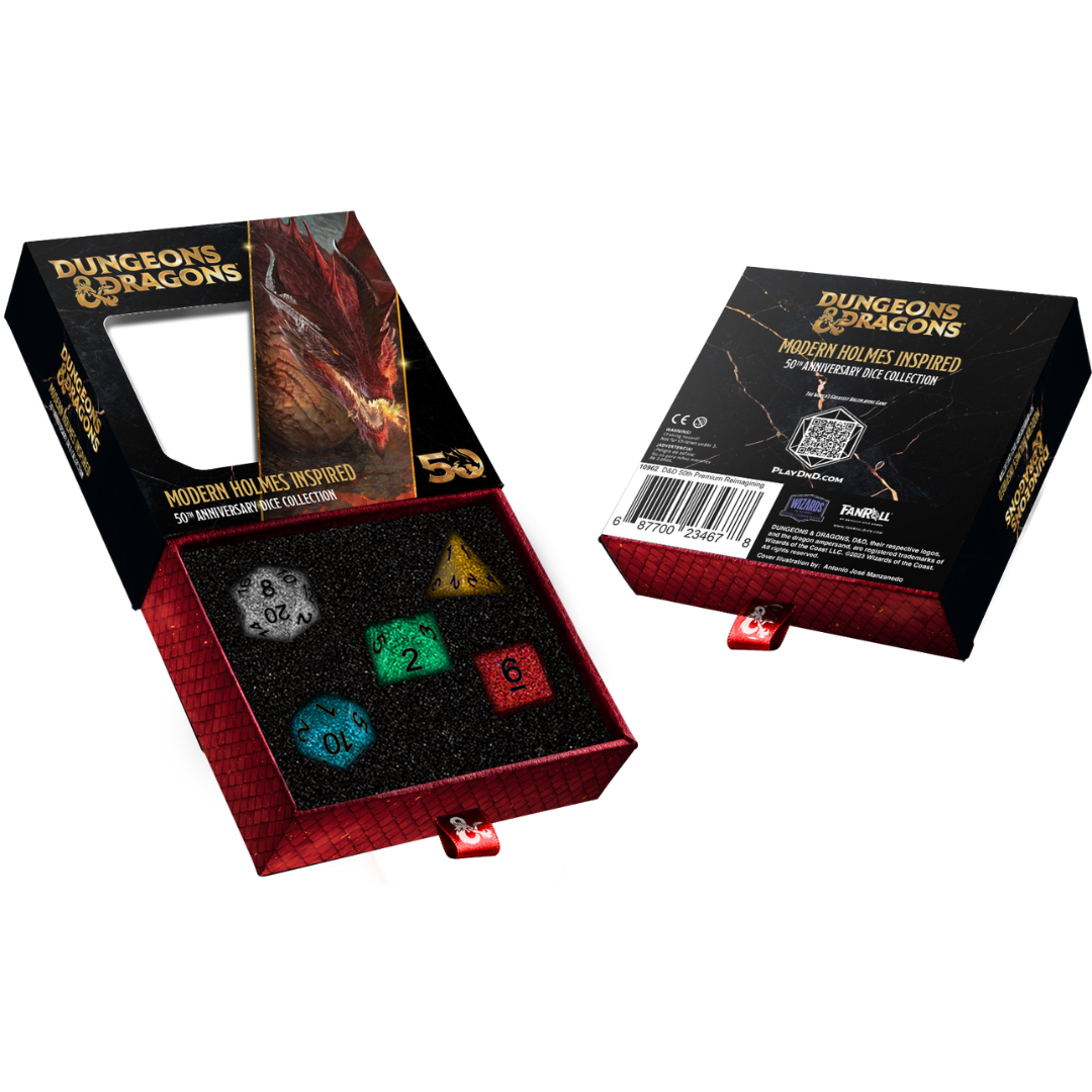 DND Dungeons & Dragons 50TH Anniversary Dice Commemorative Set
