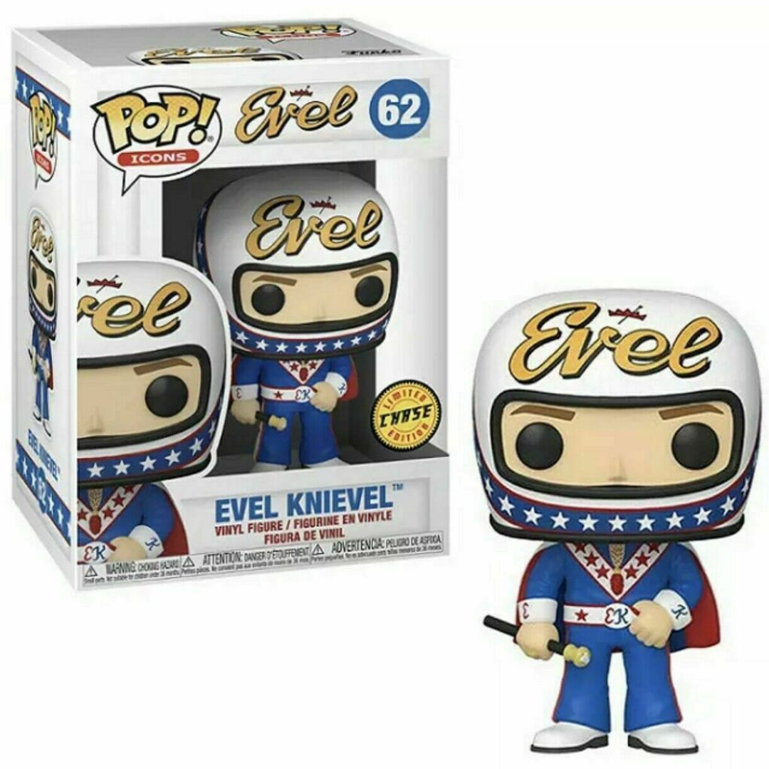 Funko Pop Icons Evel Knievel 62 Chase