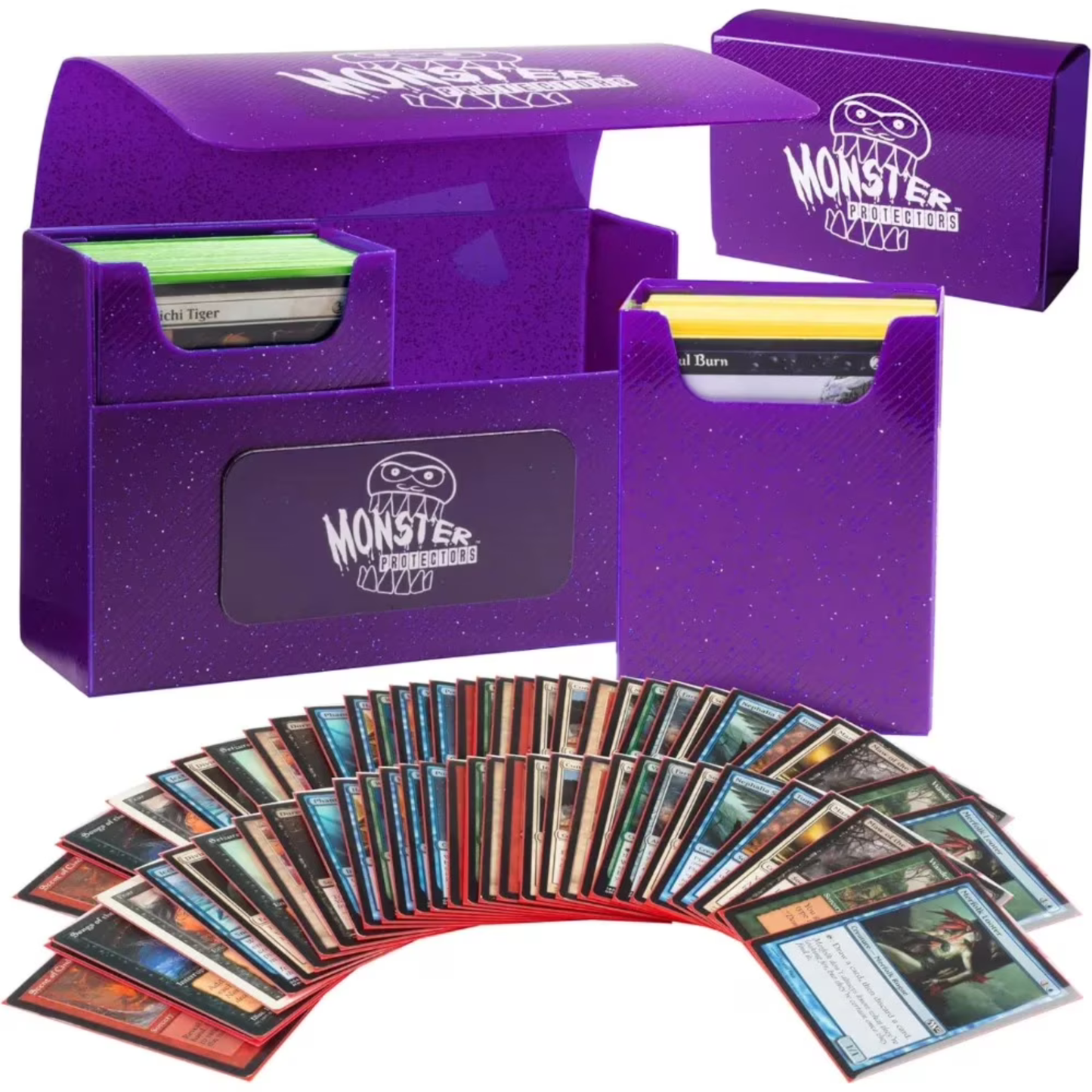 Monster - Duel Double Deck Box Glitter Purple