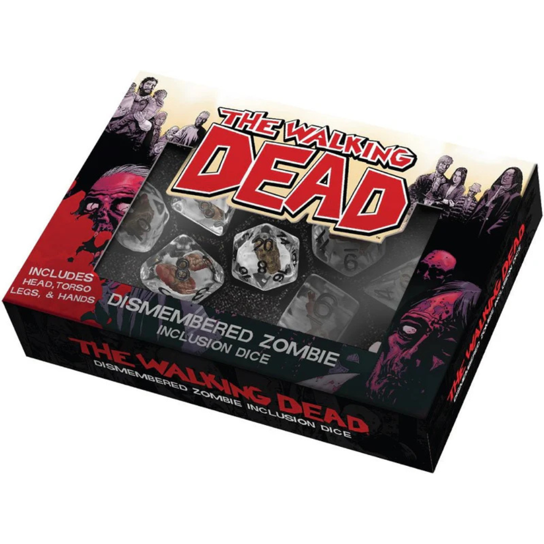 THE WALKING DEAD DISMEMBERED ZOMBIE RESIN POLY DICE SET