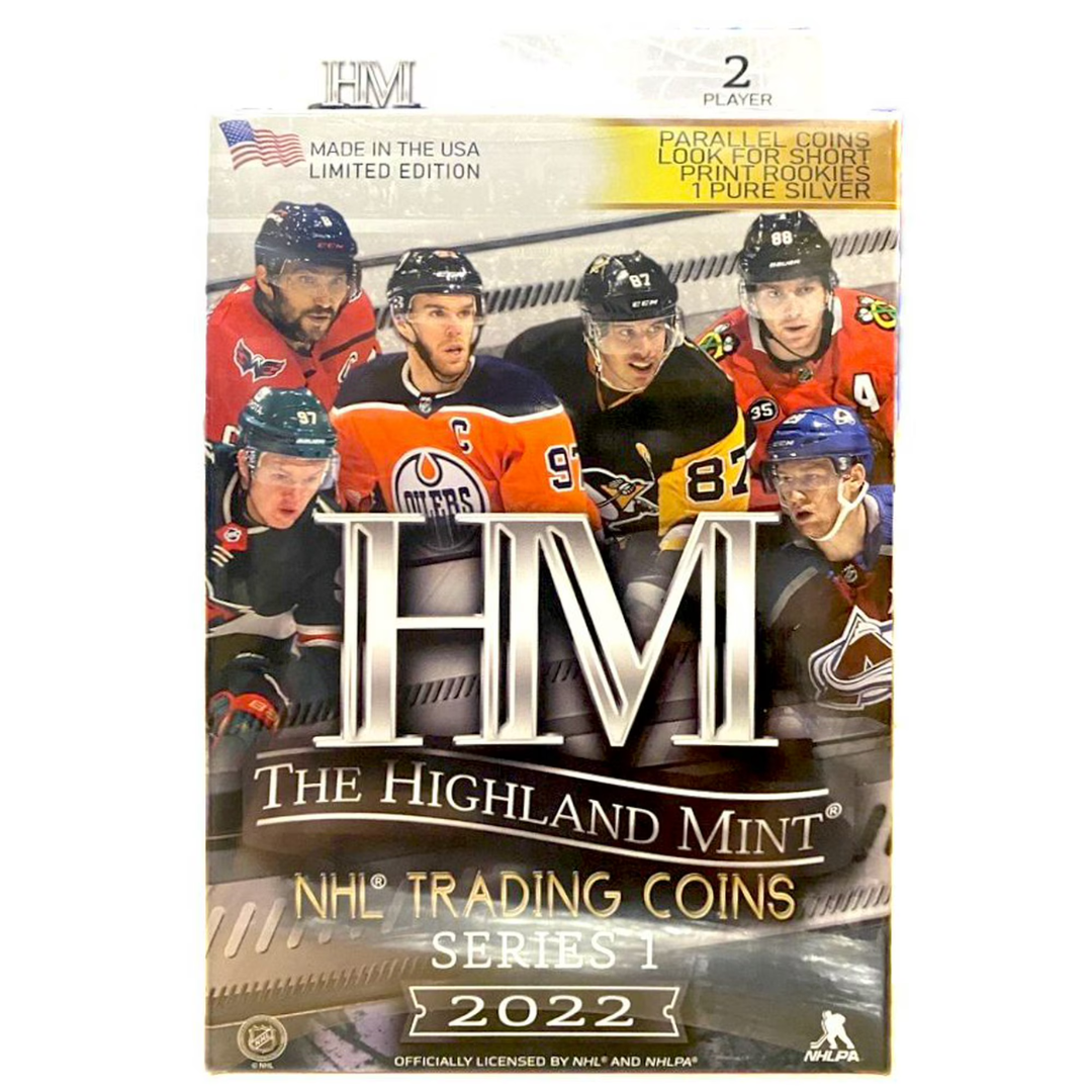 2022 Highland Mint NHL Hockey 2 Coin Hanger Box