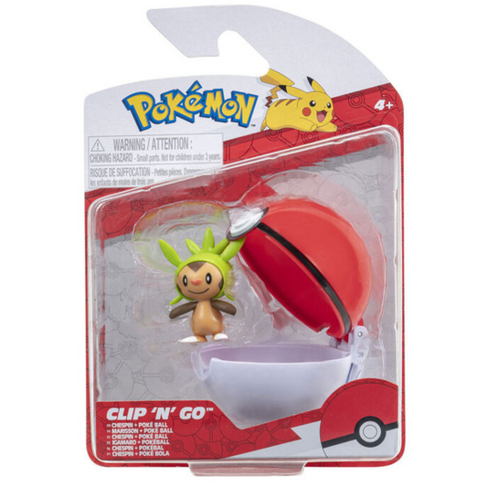 POKEMON CLIP N GO CHESPIN + FRIEND BALL