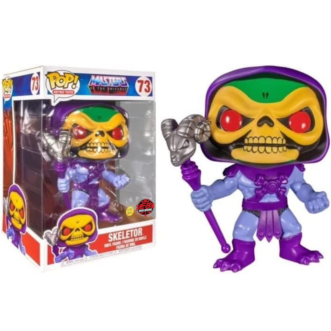 Funko Pop Master of the Universe MOTU Jumbo Skeletor 998 EB Games Exclusive GITD