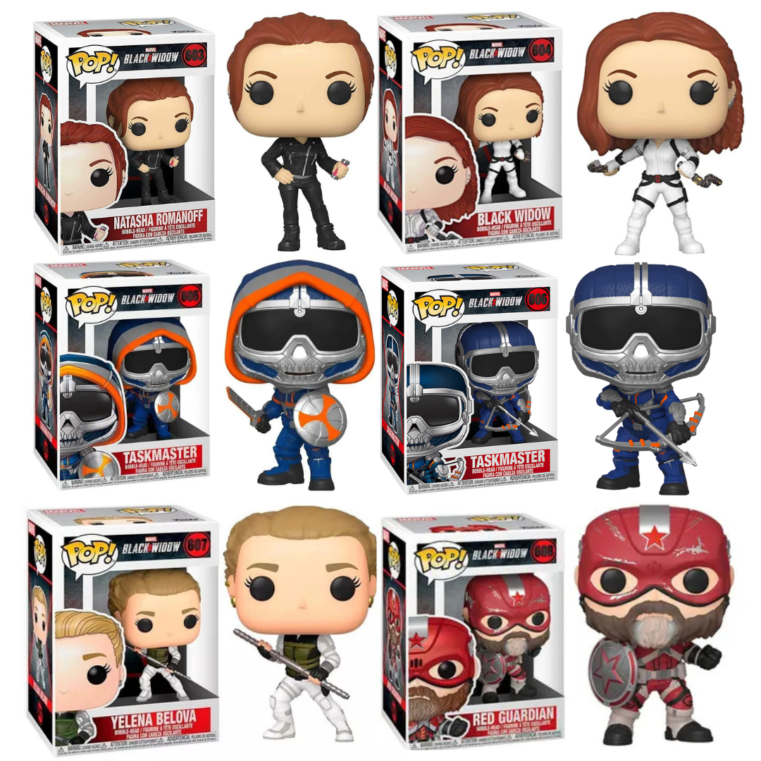 Funko Pop Marvel Black Widow Movie SET of 6