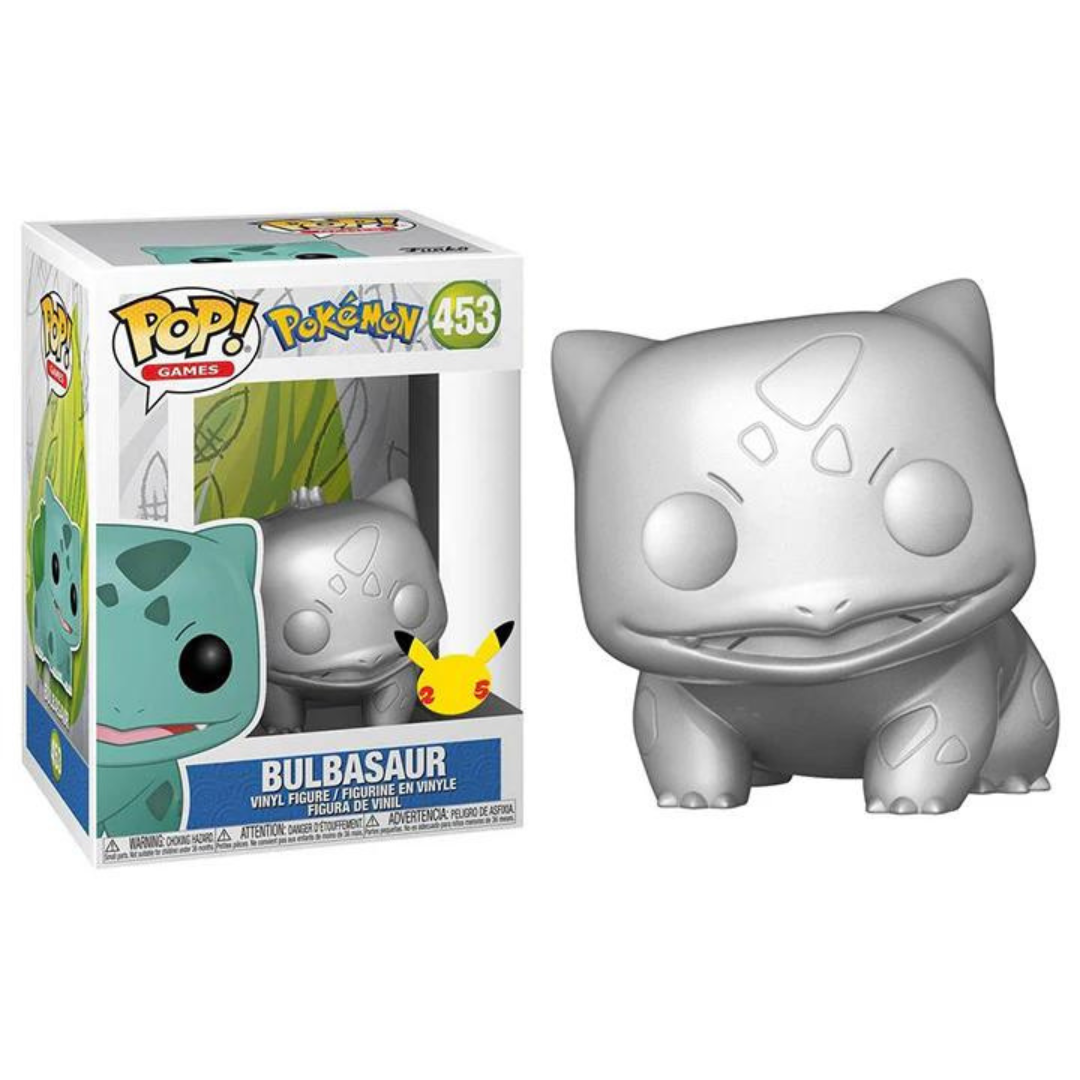 Funko Pop Pokemon Bulbasaur 453 Silver Anniversary Edition