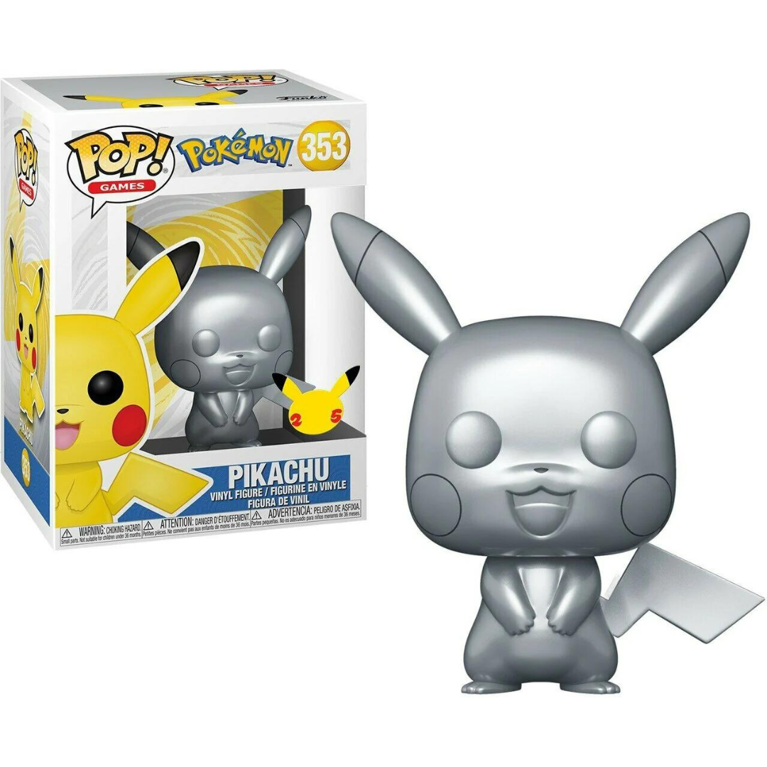 Funko Pop Pokemon Pikachu 353 Silver Anniversary Edition